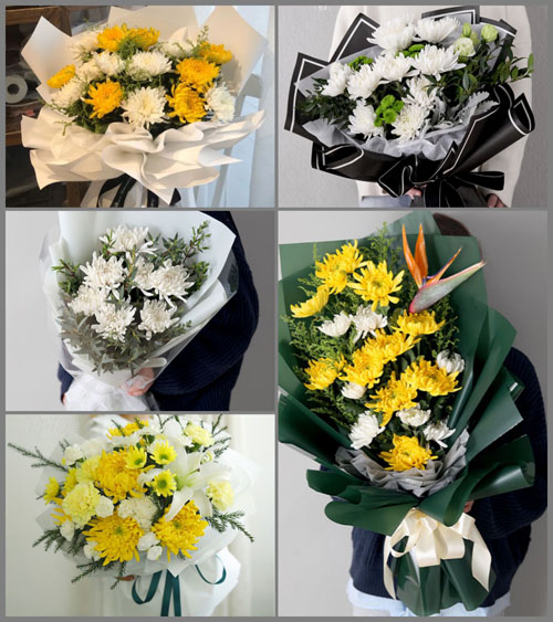 贵州毕节市金沙县茶园镇沿河村白事花束代送
